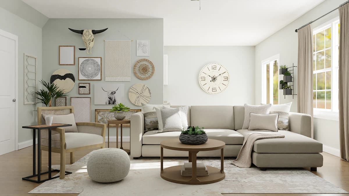 Bright apartment living room